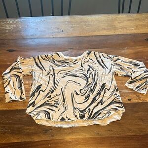 Swirl Pattern Long Sleeve Kids Tee